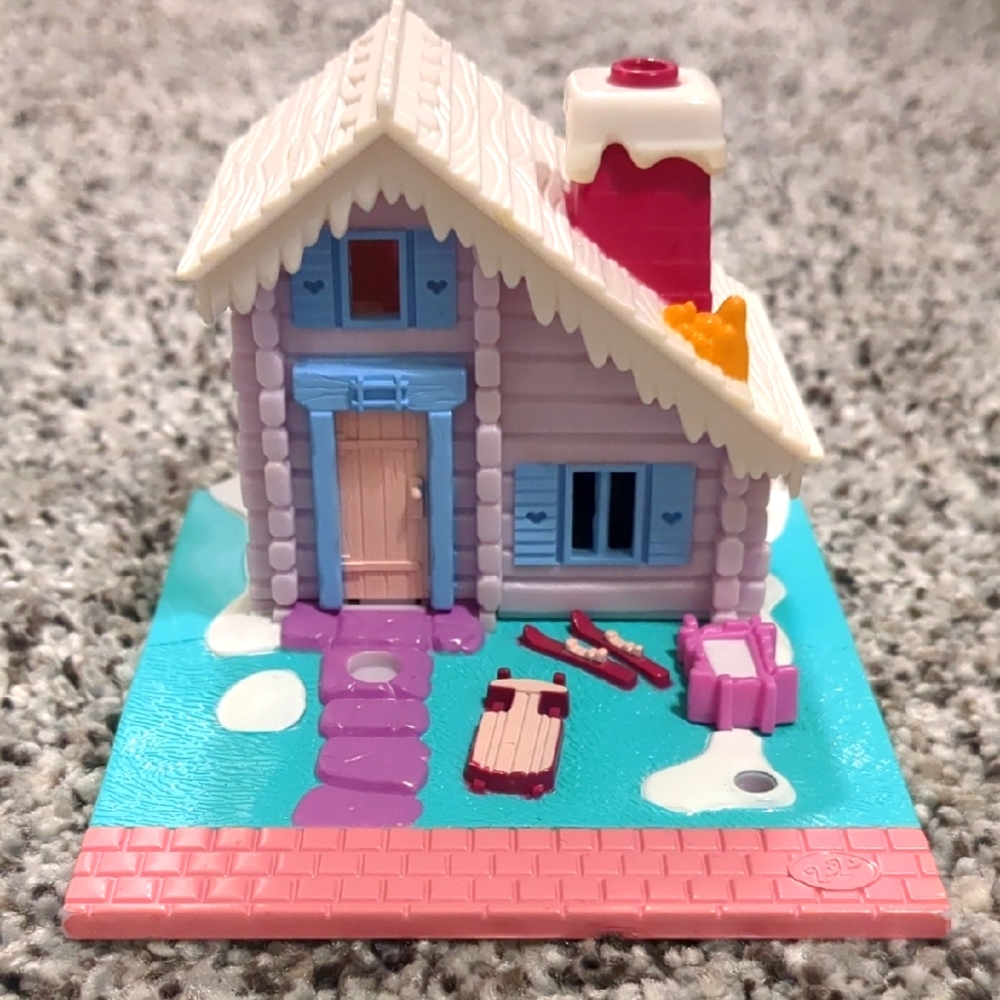Vintage Blue Bird Ski Lodge